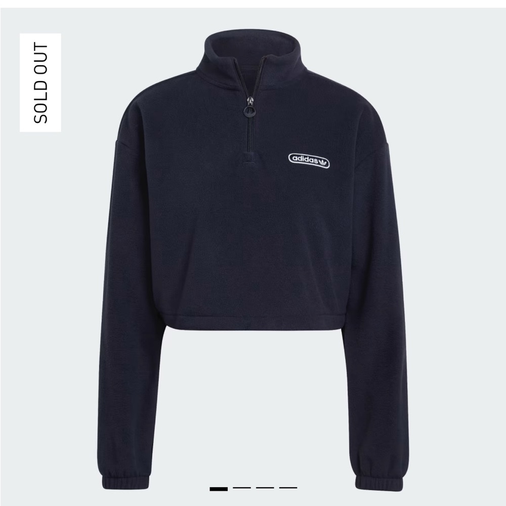 Adidas Navy Crop Sweatshirt